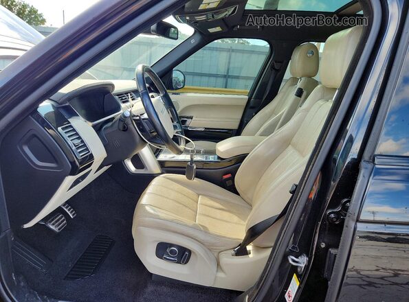 SALGS2EF3GA265963 2016 LAND ROVER RANGE Black წინა სალონის ხედი