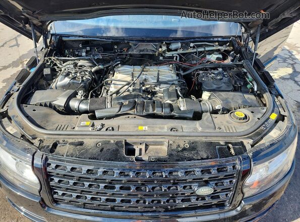 SALGS2EF3GA265963 2016 LAND ROVER RANGE Black ძრავის განყოფილების ხედი