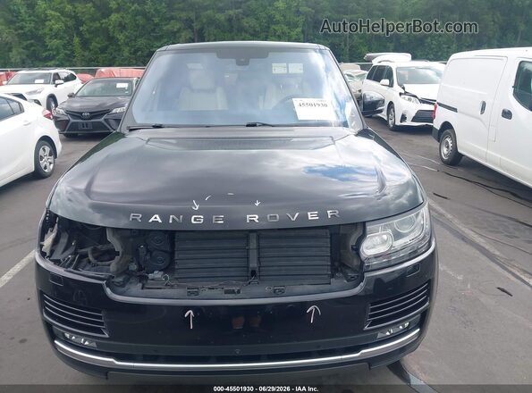 SALGS2EF3GA278647 2016 LAND ROVER RANGE ROVER Black უკანა სალონის ხედი