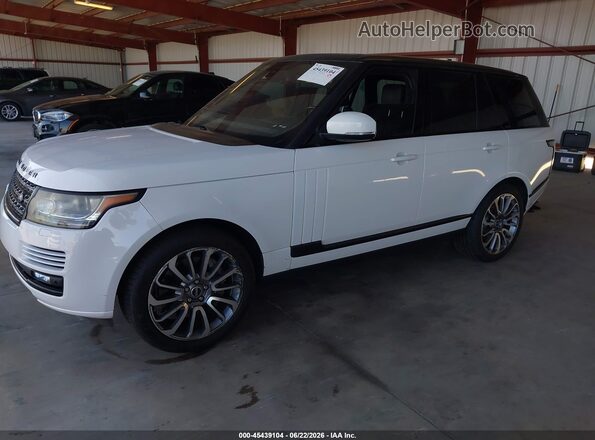 SALGS2EF7GA267070 2016 LAND ROVER RANGE ROVER White წინა მარცხენა ხედი სამი მეოთხედიდან