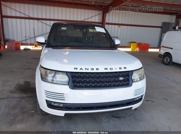 SALGS2EF7GA267070 2016 LAND ROVER RANGE ROVER White ხელსაწყოთა პანელის ხედი
