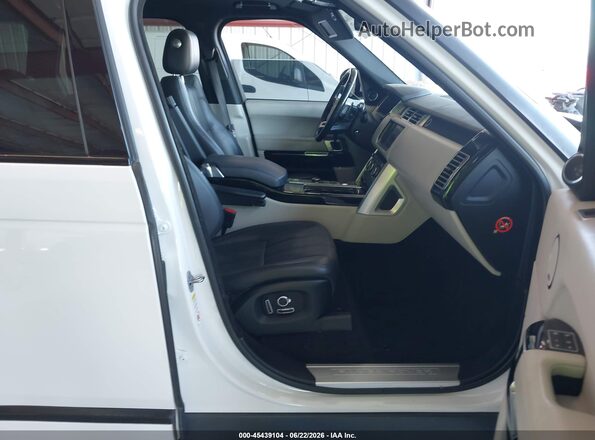 SALGS2EF7GA267070 2016 LAND ROVER RANGE ROVER White წინა სალონის ხედი