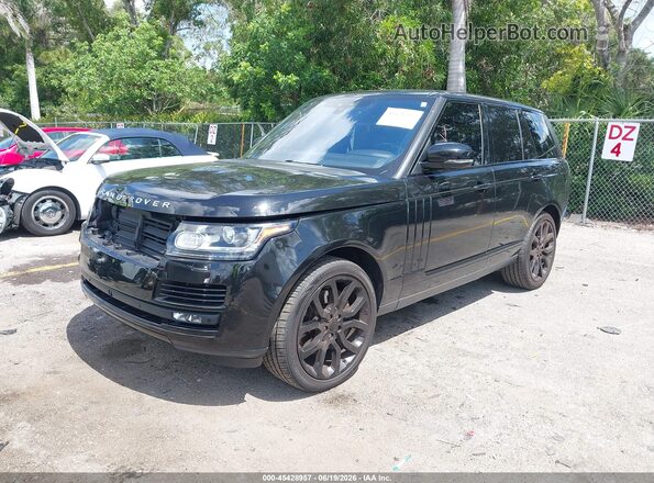 SALGS2FE3HA328535 2017 LAND ROVER RANGE ROVER Black Front left