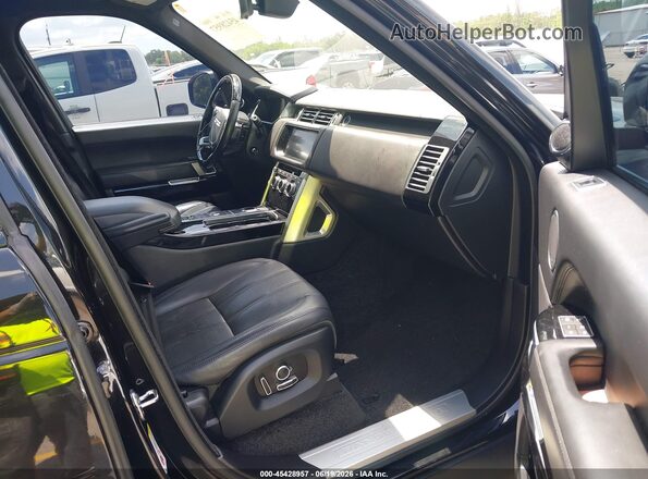 SALGS2FE3HA328535 2017 LAND ROVER RANGE ROVER Black Front interior view