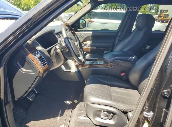 SALGS2FE9HA330077 2017 LAND ROVER RANGE Черный Вид салона спереди