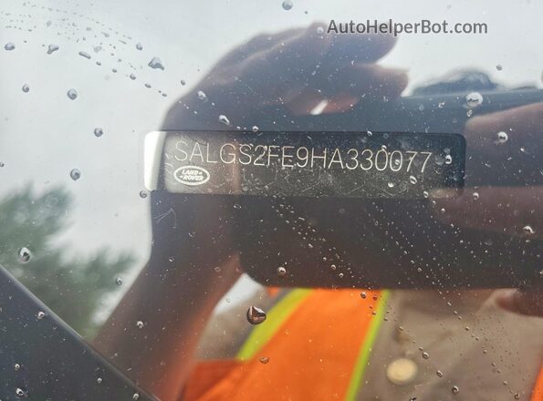 SALGS2FE9HA330077 2017 LAND ROVER RANGE Черный Вид подкапотного пространства