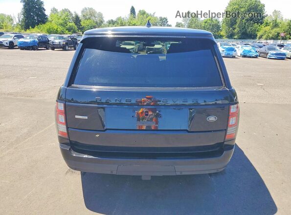 SALGS2FE9HA330077 2017 LAND ROVER RANGE Черный Вид сзади