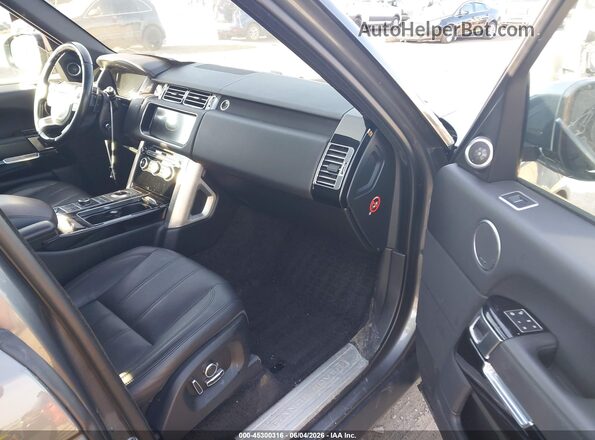 SALGS2FV4HA338832 2017 LAND ROVER RANGE ROVER Gray Widok wnętrza z przodu
