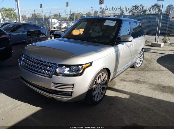 SALGS2FV5HA345692 2017 LAND ROVER RANGE ROVER Silver წინა მარცხენა ხედი სამი მეოთხედიდან