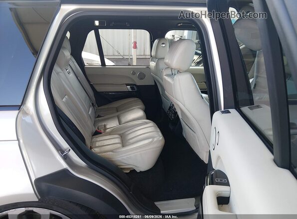 SALGS2FV5HA345692 2017 LAND ROVER RANGE ROVER Silver VIN კოდის სტიკერის ხედი