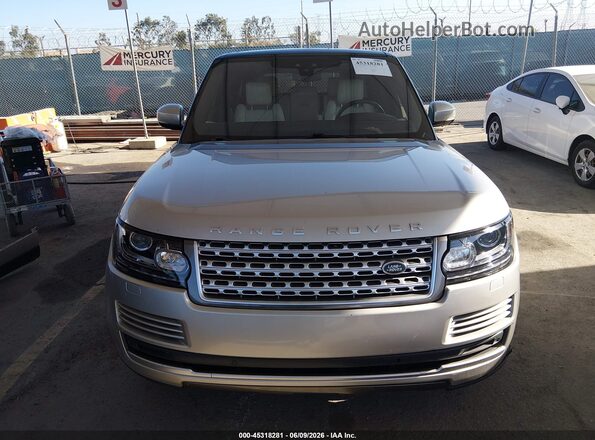 SALGS2FV5HA345692 2017 LAND ROVER RANGE ROVER Silver უკანა სალონის ხედი