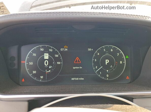 SALGS2FV5HA370110 2017 LAND ROVER RANGE White Instrument cluster view