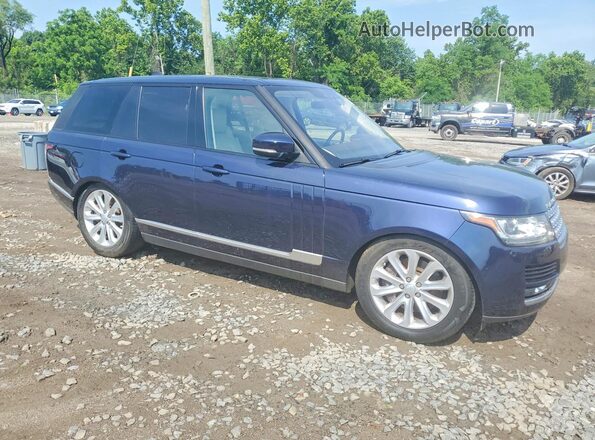 SALGS2FV8HA376435 2017 LAND ROVER RANGE Blue Delantero derecho