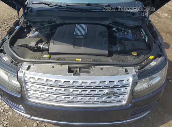 SALGS2FV8HA376435 2017 LAND ROVER RANGE Blue Vista del compartimento del motor