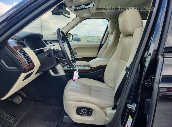 SALGS2KF0GA249675 2016 LAND ROVER RANGE Черный Вид салона спереди