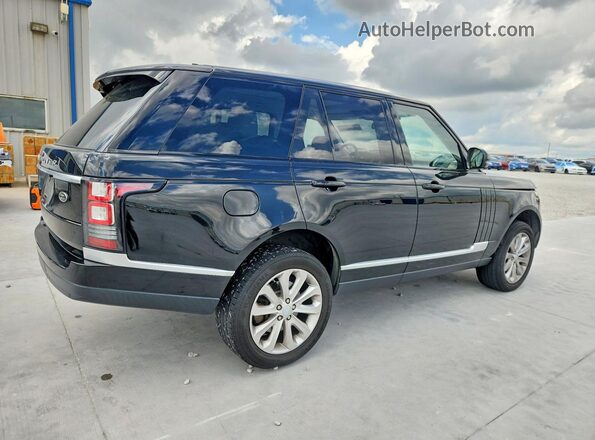 SALGS2KF0GA249675 2016 LAND ROVER RANGE Черный Задняя правая четверть