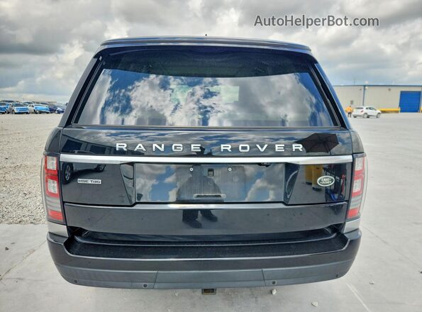 SALGS2KF0GA249675 2016 LAND ROVER RANGE Черный Вид сзади
