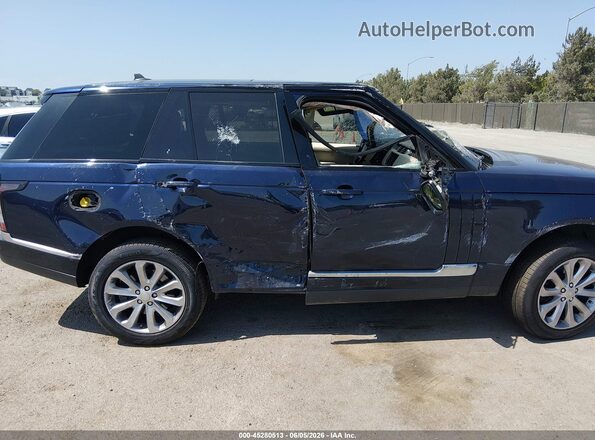 SALGS2KF9GA272923 2016 LAND ROVER RANGE ROVER Dark Blue Rear interior view