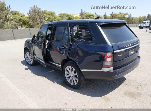 SALGS2KF9GA272923 2016 LAND ROVER RANGE ROVER Dark Blue Rear left