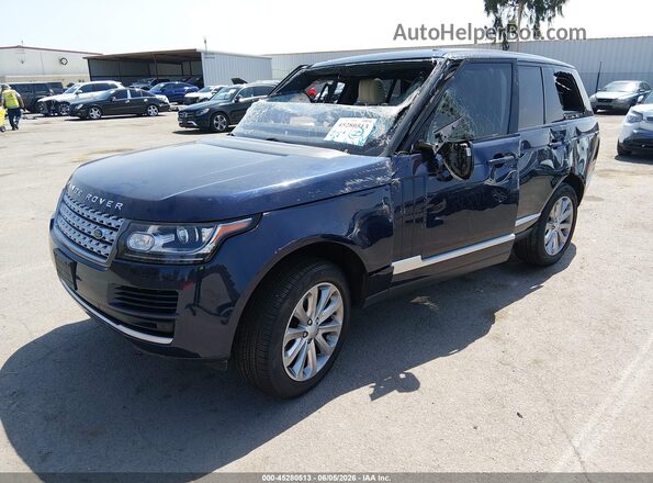 SALGS2KF9GA272923 2016 LAND ROVER RANGE ROVER Dark Blue Front left