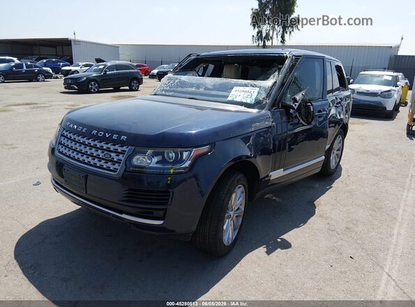 SALGS2KF9GA272923 2016 LAND ROVER RANGE ROVER Dark Blue Front view