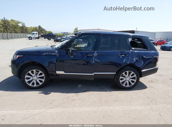 SALGS2KF9GA272923 2016 LAND ROVER RANGE ROVER Dark Blue 
