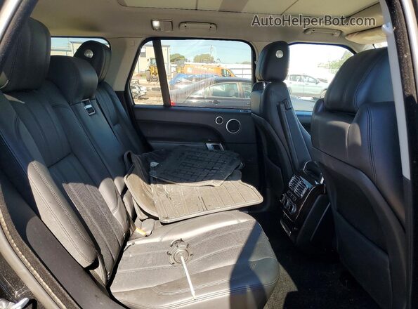 SALGS2PF6GA290482 2016 LAND ROVER RANGE Black უკანა სავარძლების ხედი