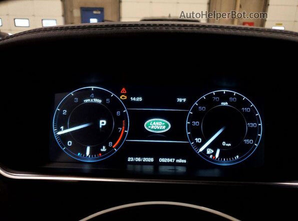 SALGS2PFXGA317652 2016 LAND ROVER RANGE Black Սարքավորումների վահանակի տեսք