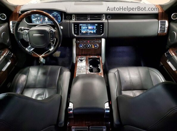 SALGS2PFXGA317652 2016 LAND ROVER RANGE Black Առջևի վահանակի տեսք