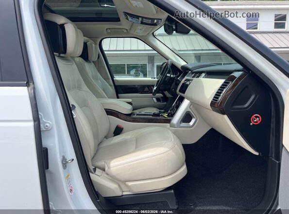SALGS2RE3JA504288 2018 LAND ROVER RANGE ROVER White Vista interior delantera
