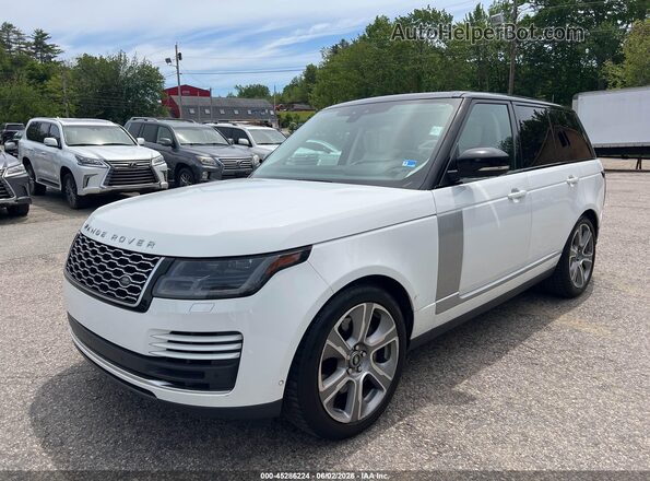 SALGS2RE3JA504288 2018 LAND ROVER RANGE ROVER White Vista tres cuartos delantera izquierda