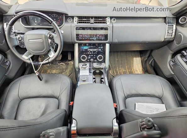 SALGS2RE5KA548259 2019 LAND ROVER RANGE Black Widok deski rozdzielczej