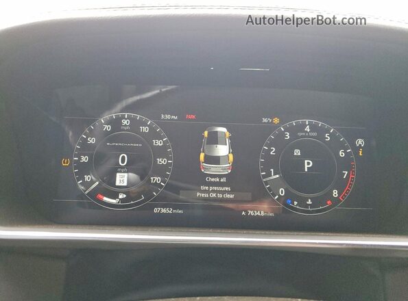 SALGS2RE7JA515021 2018 LAND ROVER RANGE Gray Vista del cuadro de instrumentos
