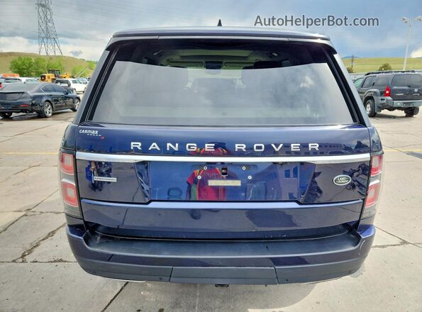 SALGS2RE9JA501024 2018 LAND ROVER RANGE Blue Widok z tyłu