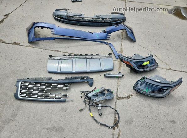 SALGS2RE9JA501024 2018 LAND ROVER RANGE Blue Widok naklejki z numerem VIN