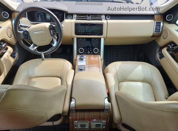 SALGS2RE9JA501024 2018 LAND ROVER RANGE Blue Widok deski rozdzielczej