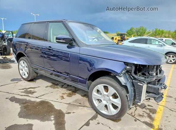 SALGS2RE9JA501024 2018 LAND ROVER RANGE Blue Przód prawy