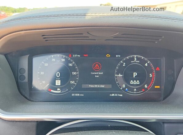 SALGS2RK6LA585537 2020 LAND ROVER RANGE Черный Вид щитка приборов