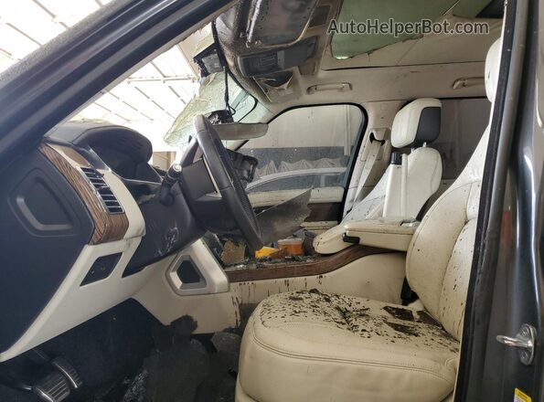 SALGS2RU8MA448148 2021 LAND ROVER RANGE Gray Widok wnętrza z przodu