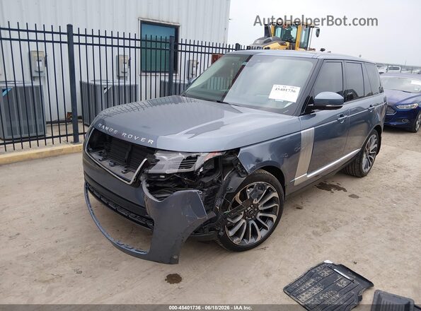 SALGS2RU8MA448215 2021 LAND ROVER RANGE ROVER Blue წინა მარცხენა ხედი სამი მეოთხედიდან