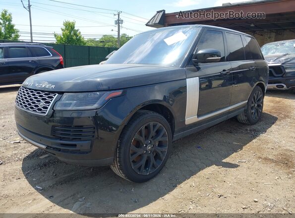 SALGS2RU9LA413973 2020 LAND ROVER RANGE ROVER Black Առջևի ձախ երեք քառորդ տեսարան