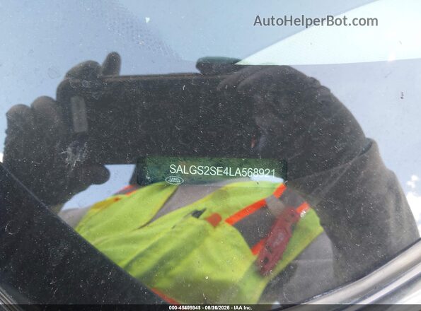 SALGS2SE3LA568926 2020 LAND ROVER RANGE ROVER Blue Vista del compartimento del motor