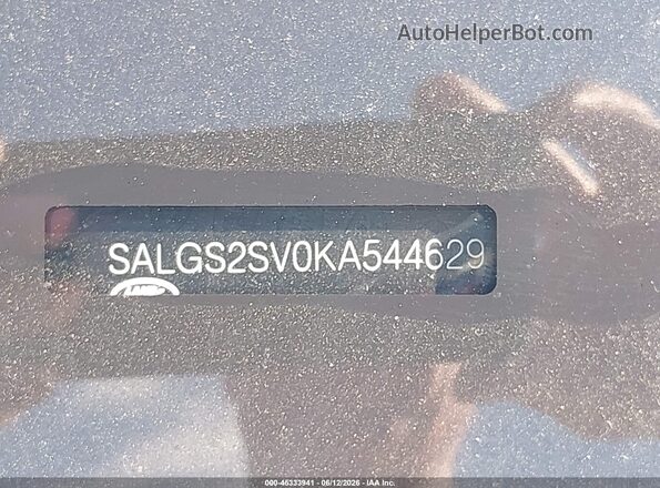SALGS2SV0KA544629 2019 LAND ROVER RANGE ROVER Black Вид підкапотного простору