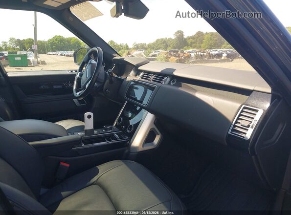 SALGS2SV0KA544629 2019 LAND ROVER RANGE ROVER Black Вид салону спереду