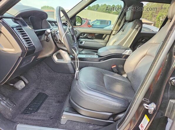 SALGS2SV1KA539293 2019 LAND ROVER RANGE Black Widok wnętrza z przodu