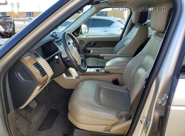 SALGS2SV3KA539716 2019 LAND ROVER RANGE Tan Front interior view