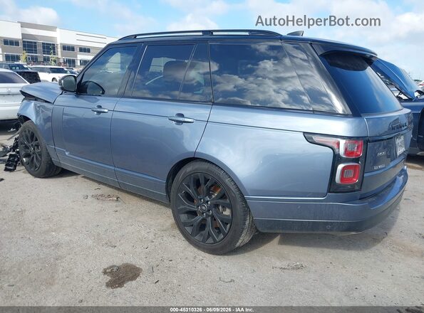 SALGS2SV4KA530054 2019 LAND ROVER RANGE ROVER Синий Задняя левая четверть