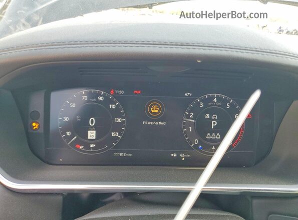SALGS2SV5KA528796 2019 LAND ROVER RANGE Black Vista del cuadro de instrumentos