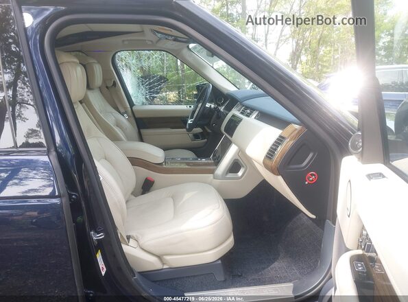 SALGS2SV6KA526667 2019 LAND ROVER RANGE ROVER Dark Blue Vista interior delantera