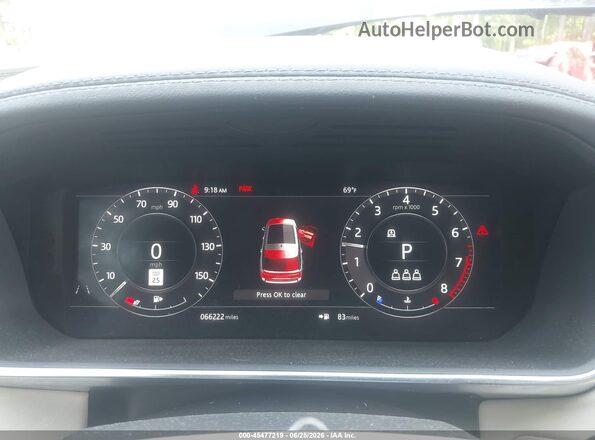 SALGS2SV6KA526667 2019 LAND ROVER RANGE ROVER Dark Blue Vista de los asientos traseros